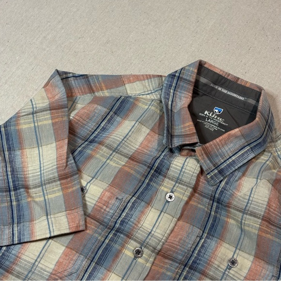 Kuhl Intrepid Skorpio Men's Button Up Short Sleeve Shirt Size Large Outdoor - Picture 1 of 6